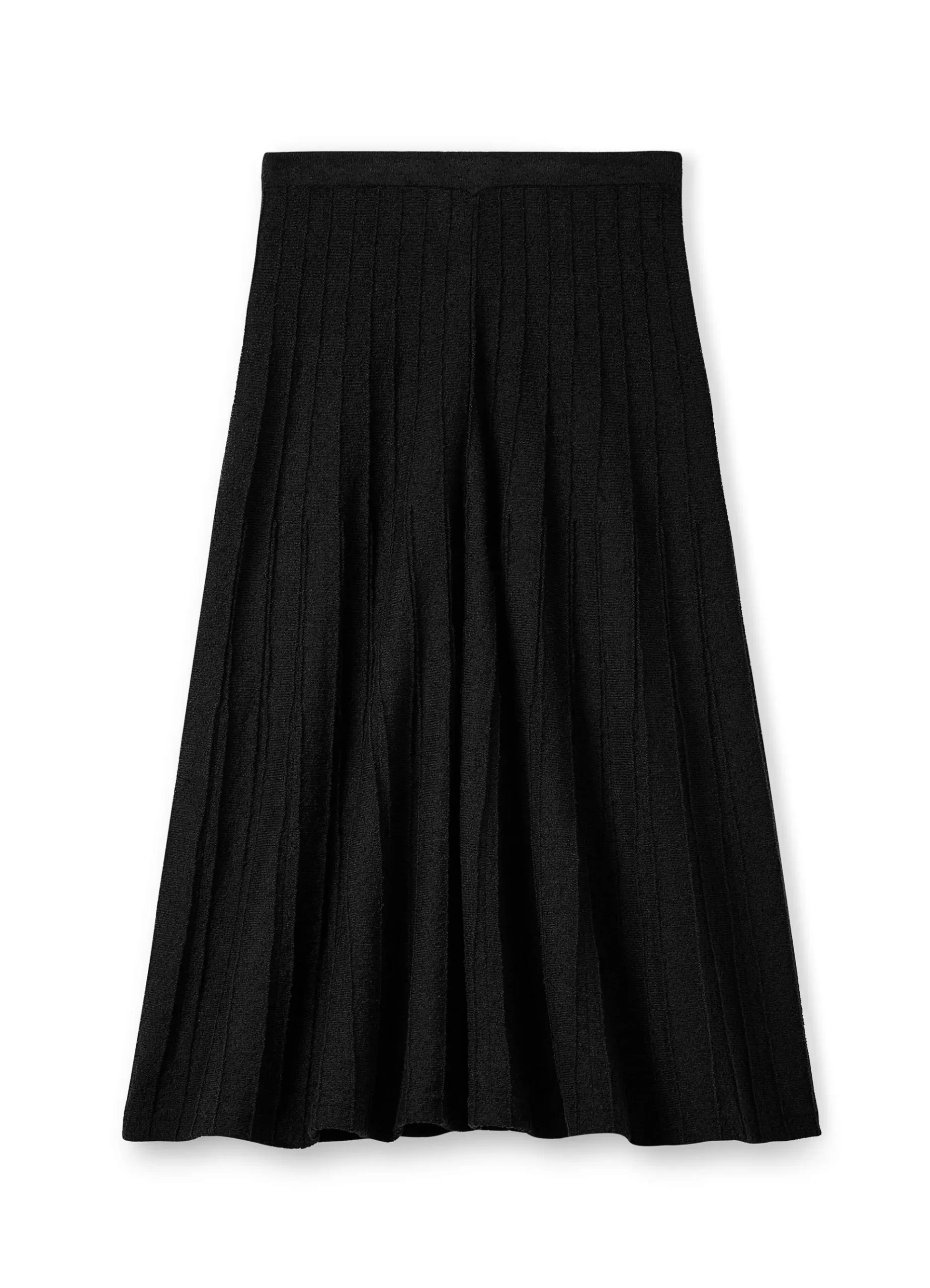 St. John Bouclette Pleat Knit Skirt |  SKIRTS | TRANSITIONAL CLOTHING