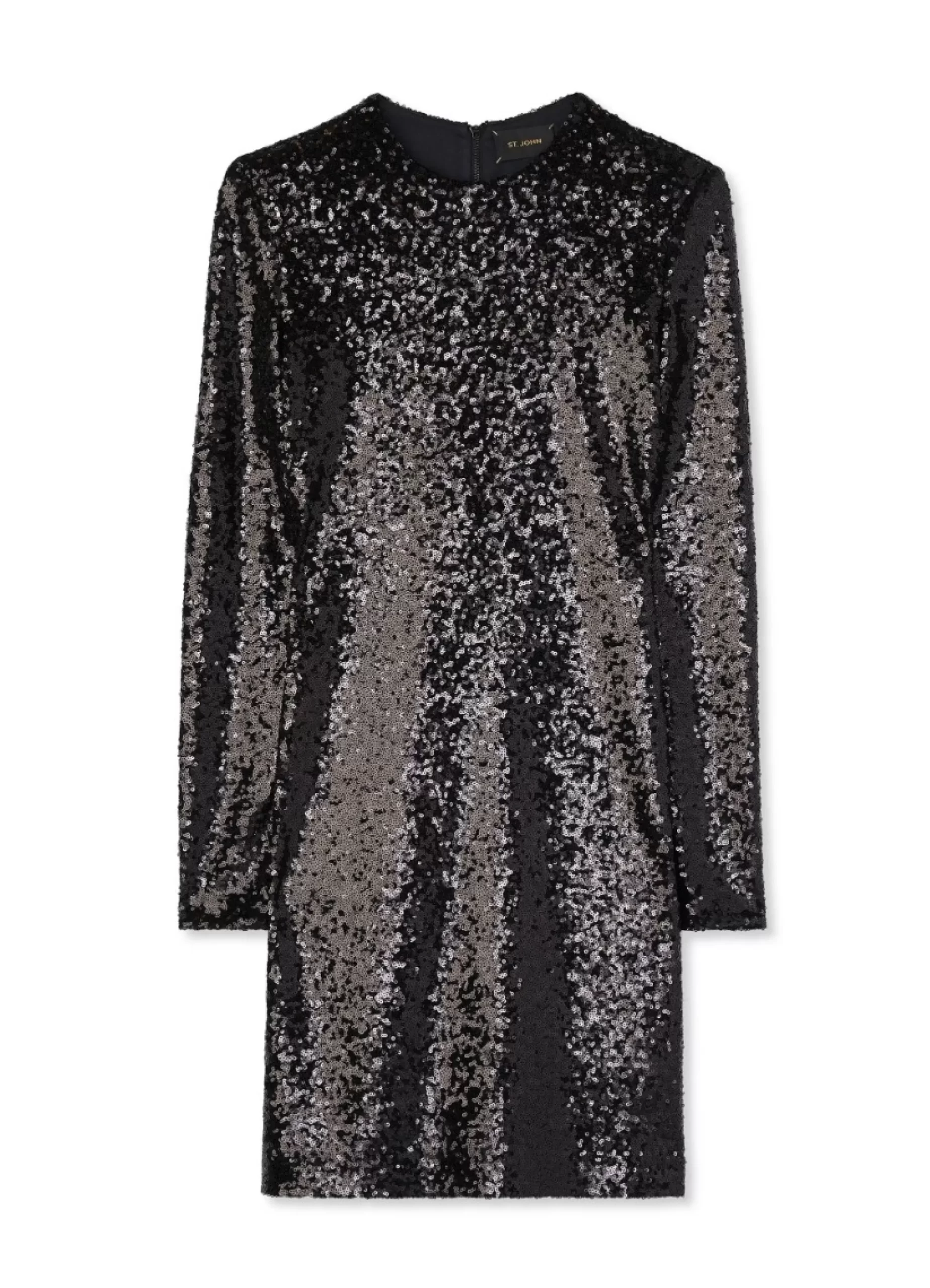 St. John Crushed Sequin Jersey Dress |  EVENING WEAR | DRESSES