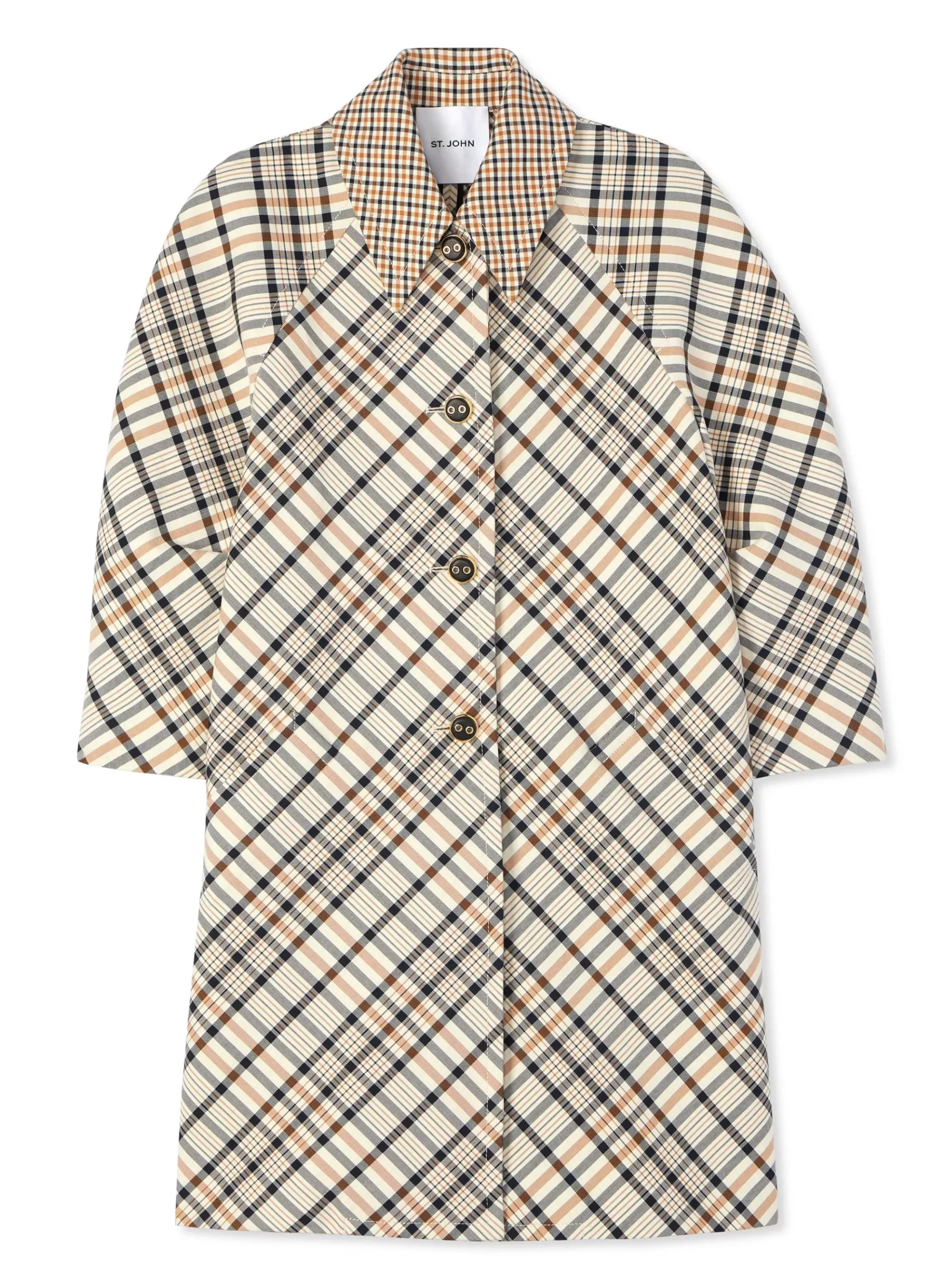 St. John Double Face Check Jacket |  JACKETS