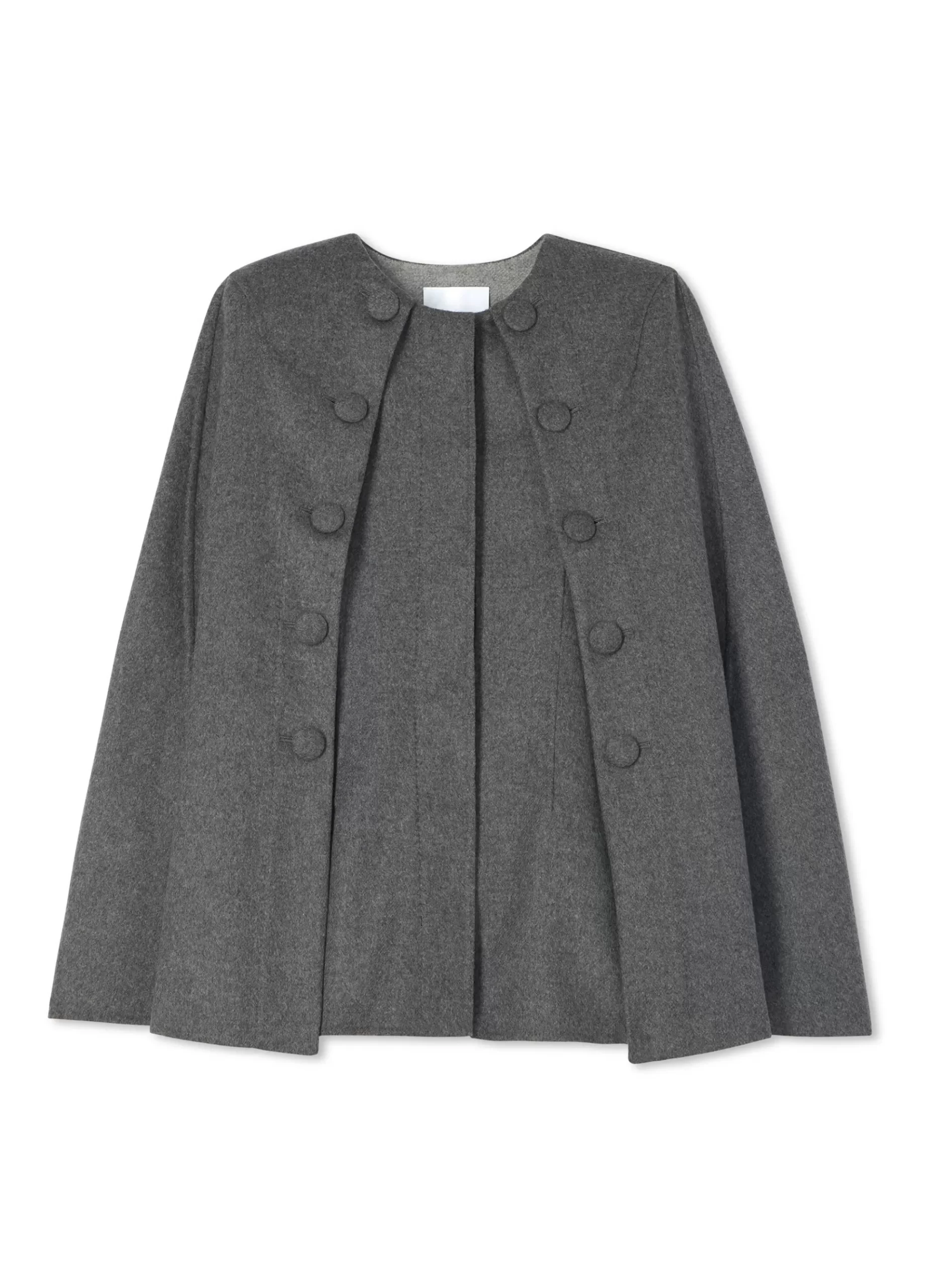 St. John Double Face Wool and Cashmere Blend Cape Jacket |  JACKETS