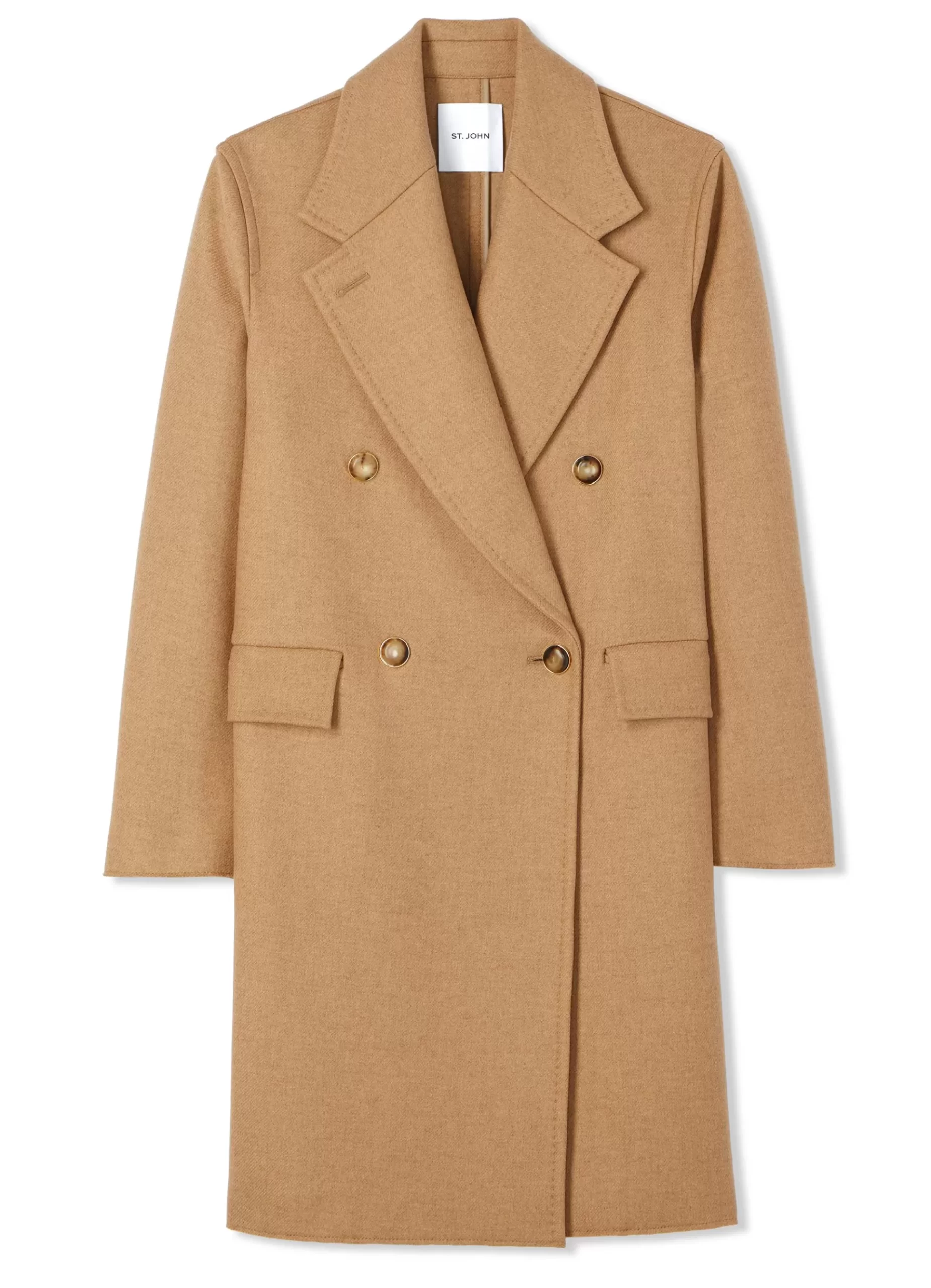 St. John Double-Face Wool and Cashmere Blend Coat |  COATS