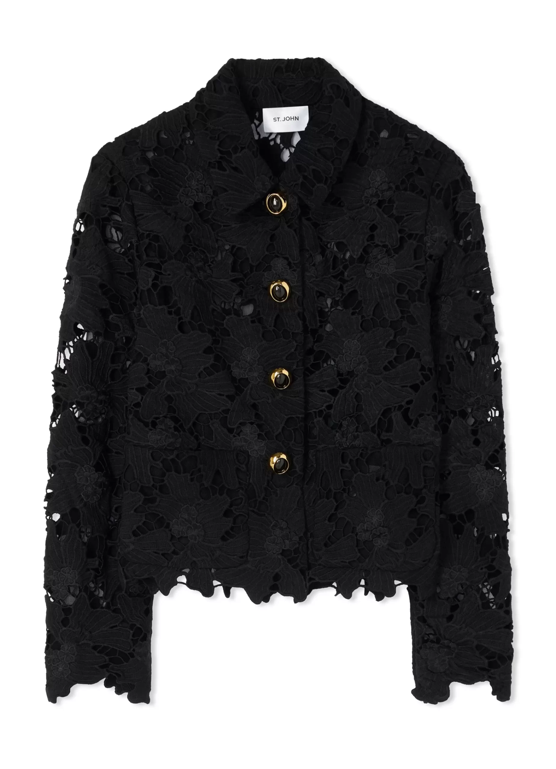 St. John Floral Guipure Lace Jacket |  LIGHT JACKETS | JACKETS