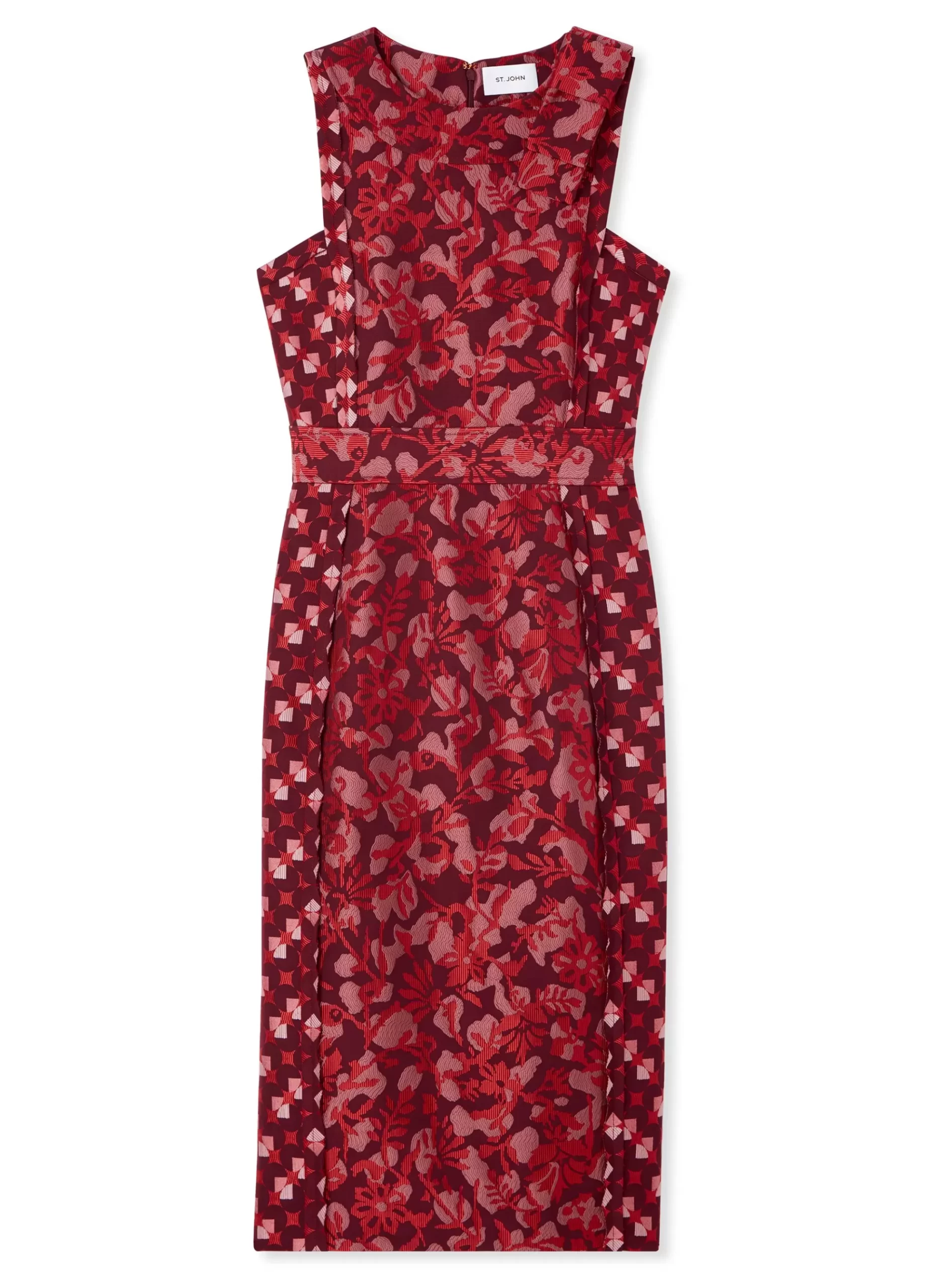 St. John Geo Botanical Jacquard Dress |  COCKTAIL & PARTY | COCKTAIL & PARTY