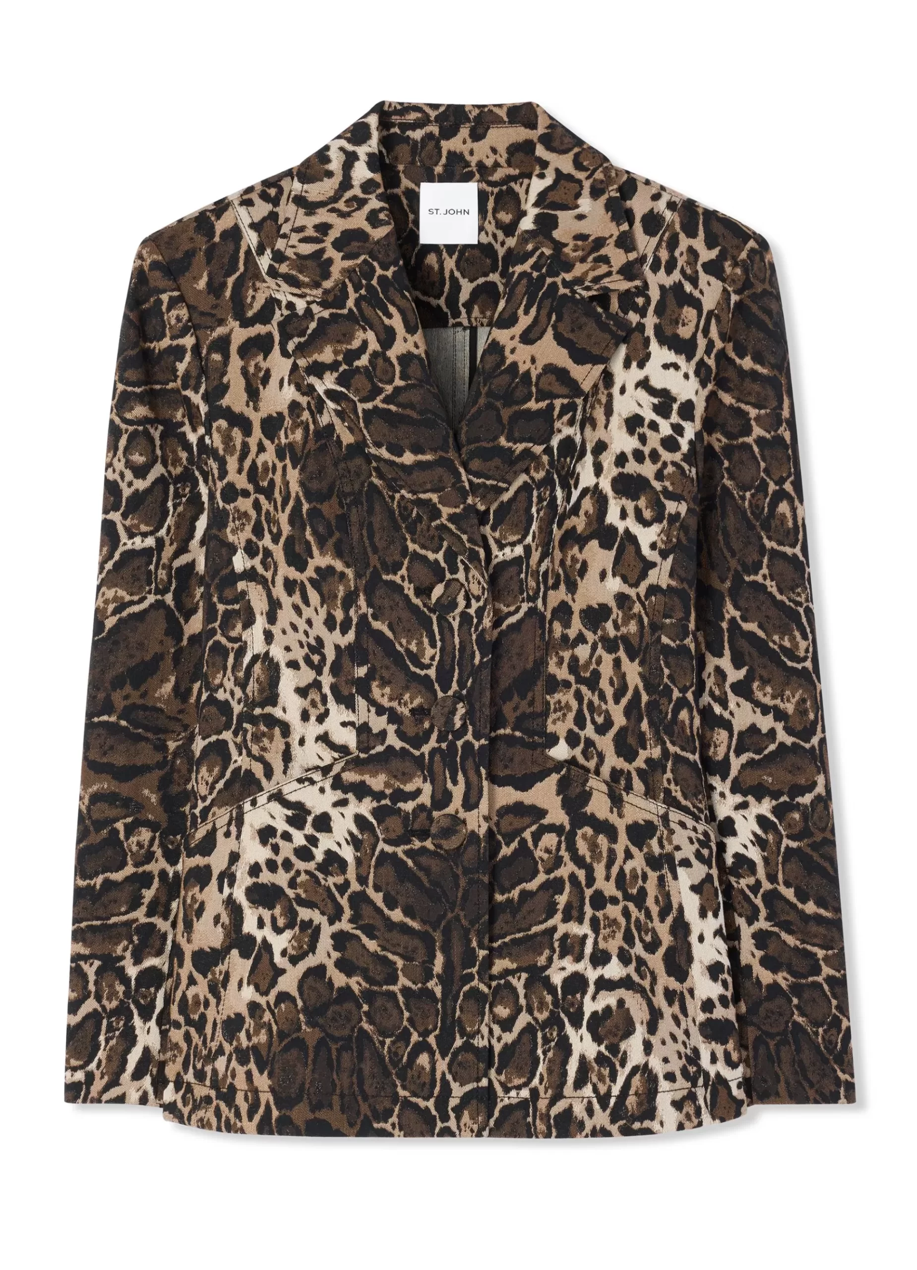 St. John Leopard Jacquard Jacket |  LIGHT JACKETS | JACKETS