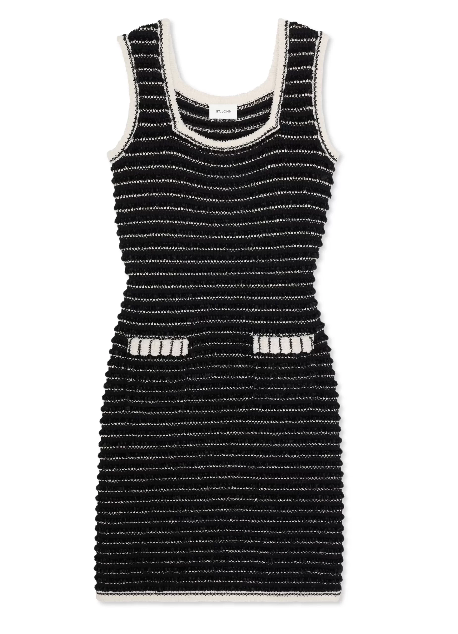 St. John Sleeveless Eyelash Tweed Dress |  DRESSES