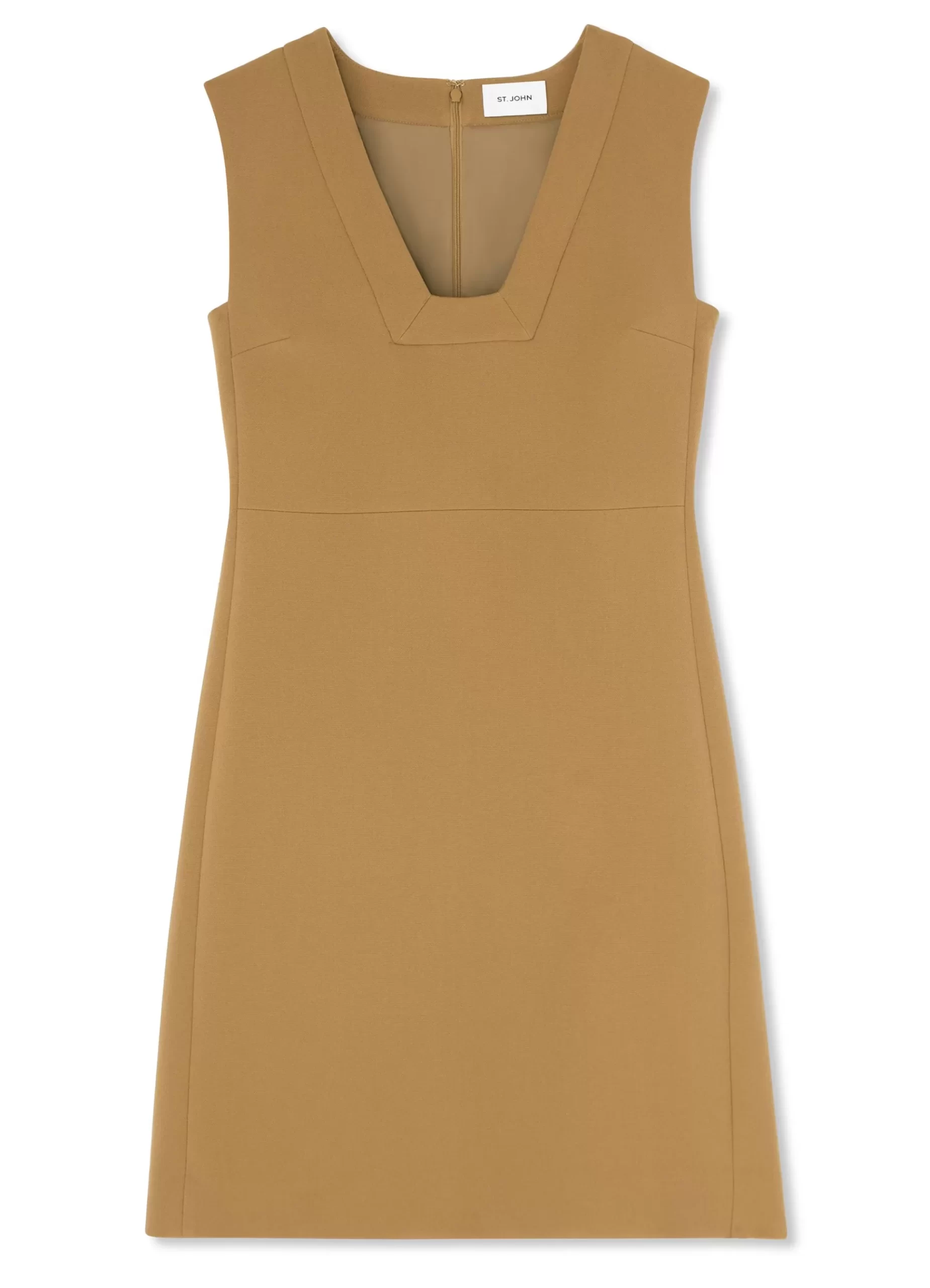 St. John Stretch Crepe Squared V Dress |  WORKWEAR DRESSES | DAY DRESSES