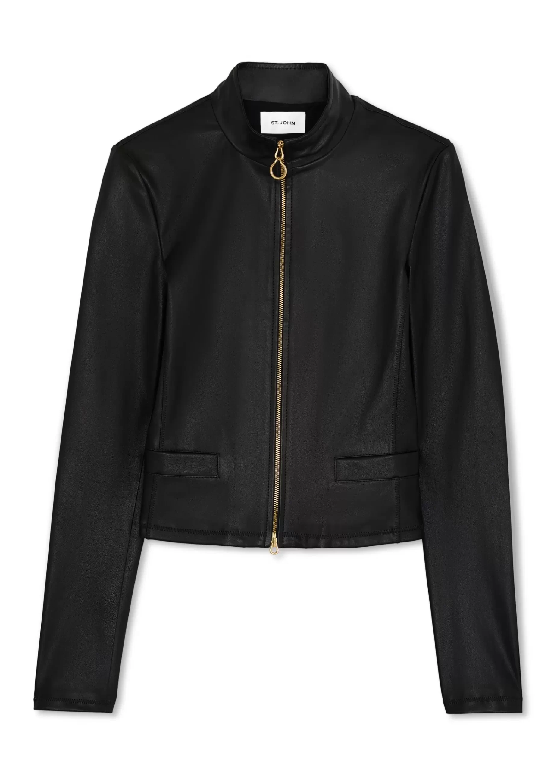 St. John Stretch Nappa Leather Jacket |  COORDINATING SETS | JACKETS