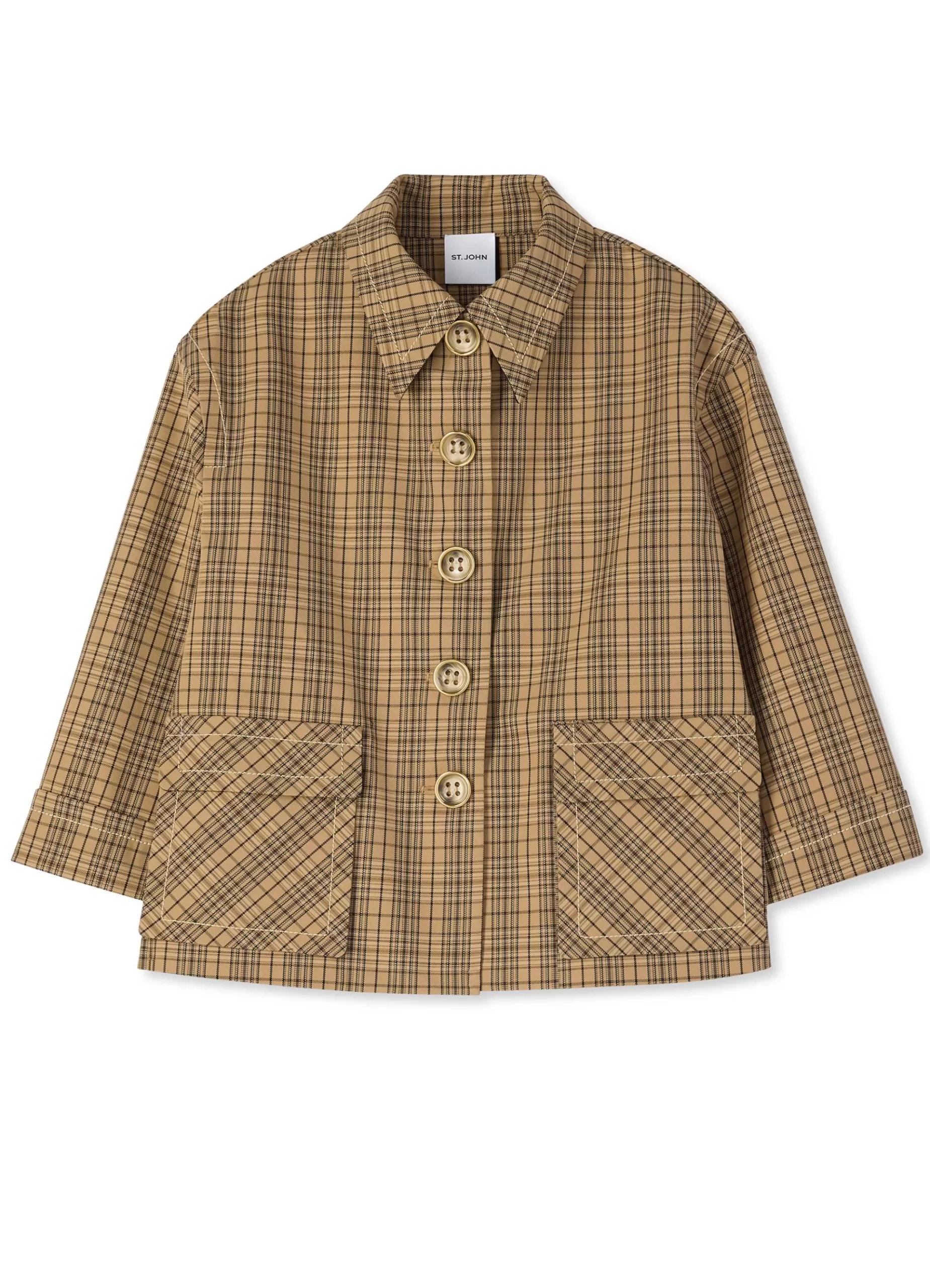 St. John Technical Plaid Jacket |  LIGHT JACKETS | JACKETS