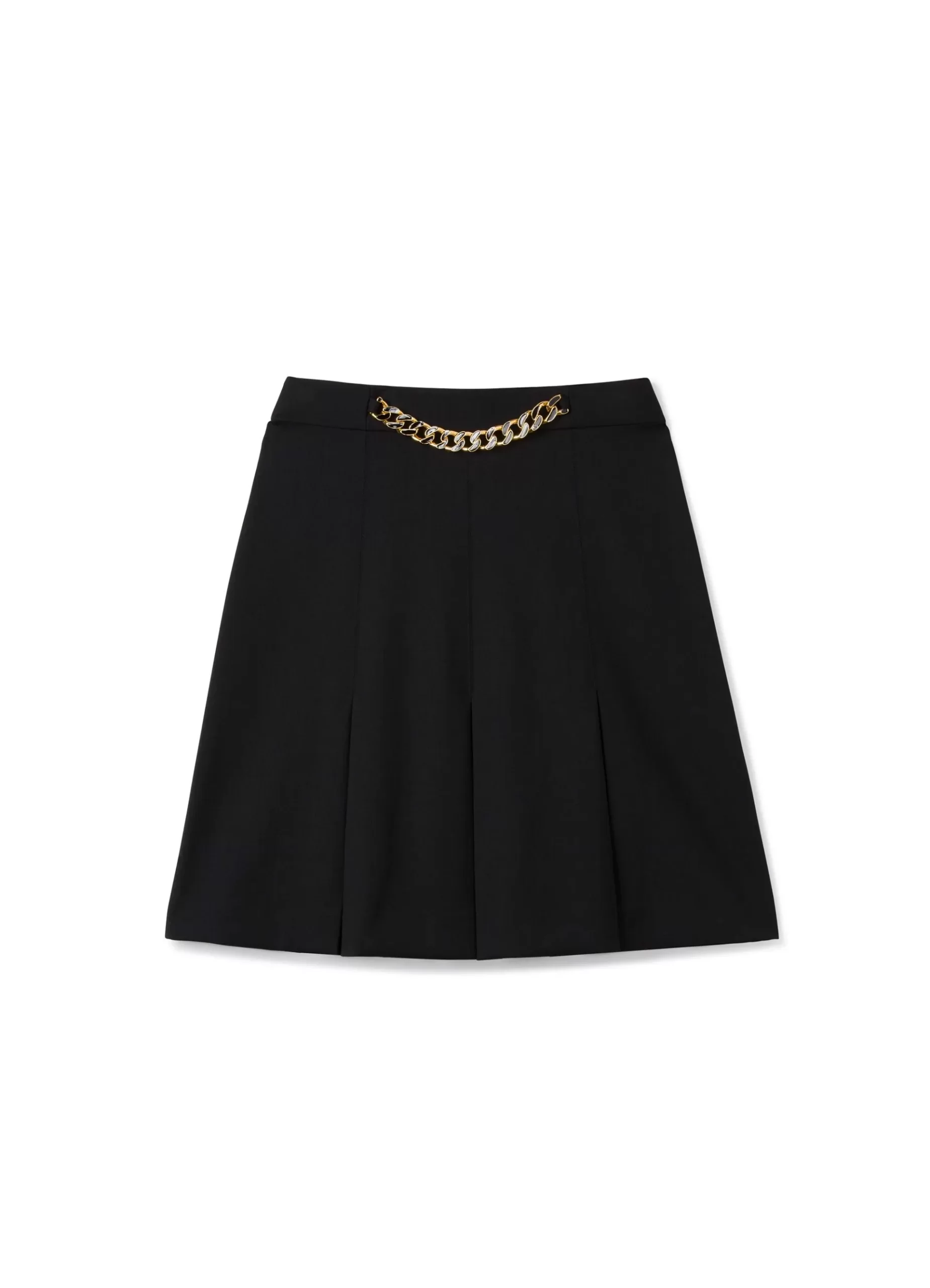 St. John Twill Skirt with Chain |  SUITS & SEPARATES | SKIRTS